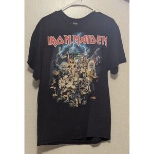 Retro Vintage Style 2013 Iron Maiden T Shirt Black